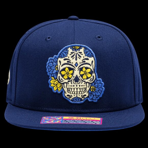 Fan Ink Liga MX Club America Day of the Dead Sugarskull Sugar Skull CA Hat Cap - Picture 1 of 5